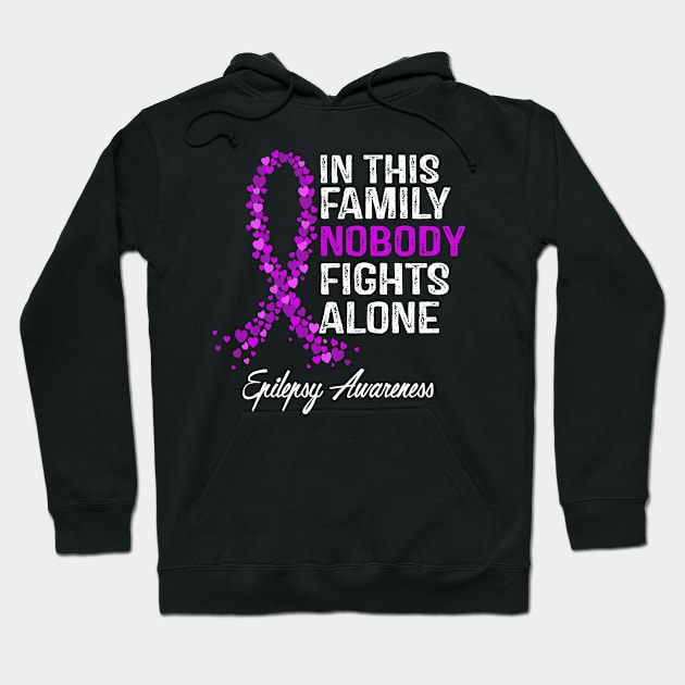 Epilepsy Awareness Family Support Hoodie by RW